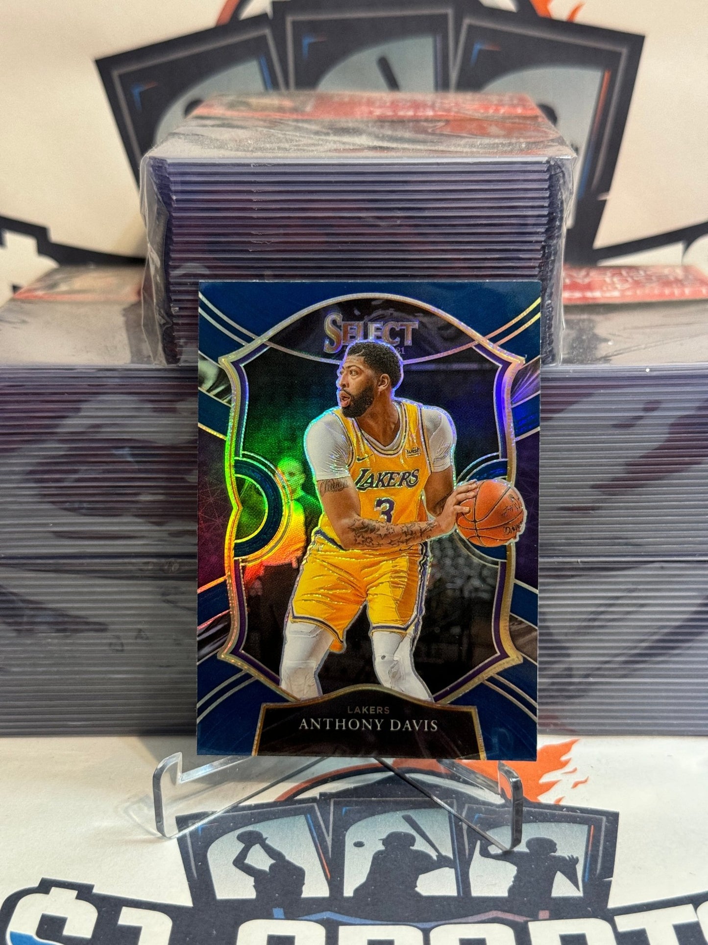 2020 Panini Select (Silver Prizm) Anthony Davis #45