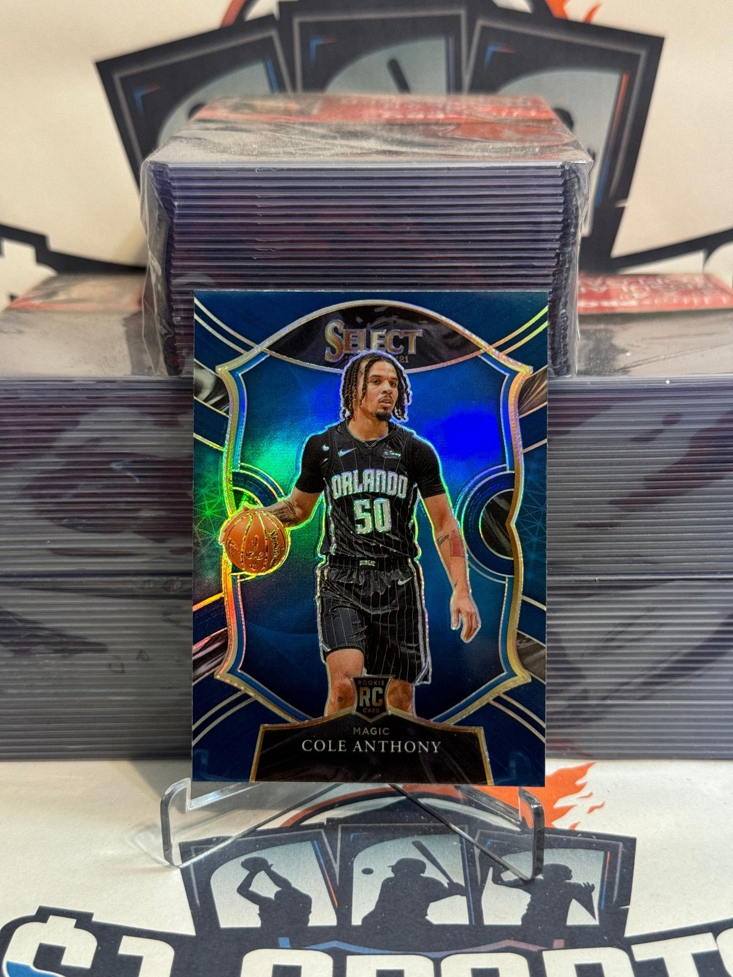 2020 Panini Select (Silver Prizm) Cole Anthony Rookie #75