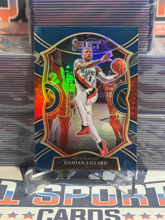2020 Panini Select (Silver Prizm) Damian Lillard 24