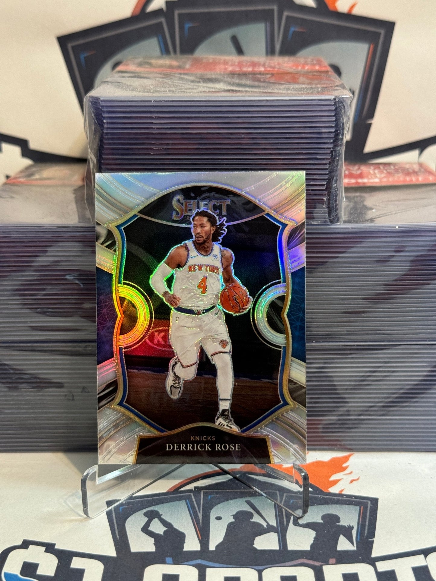 2020 Panini Select (Silver Prizm) Derrick Rose #16