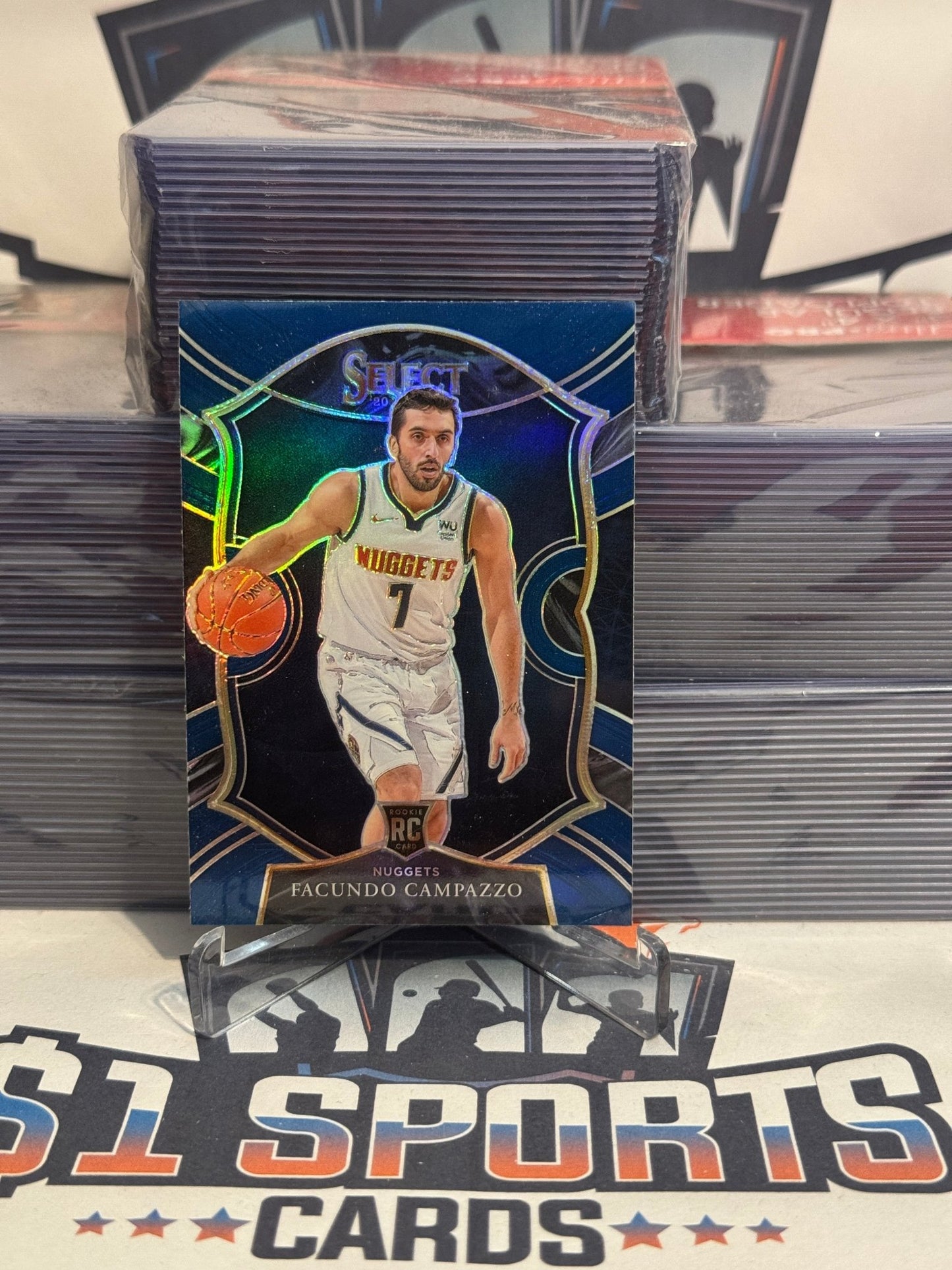 2020 Panini Select (Silver Prizm) Facundo Campazzo Rookie #83