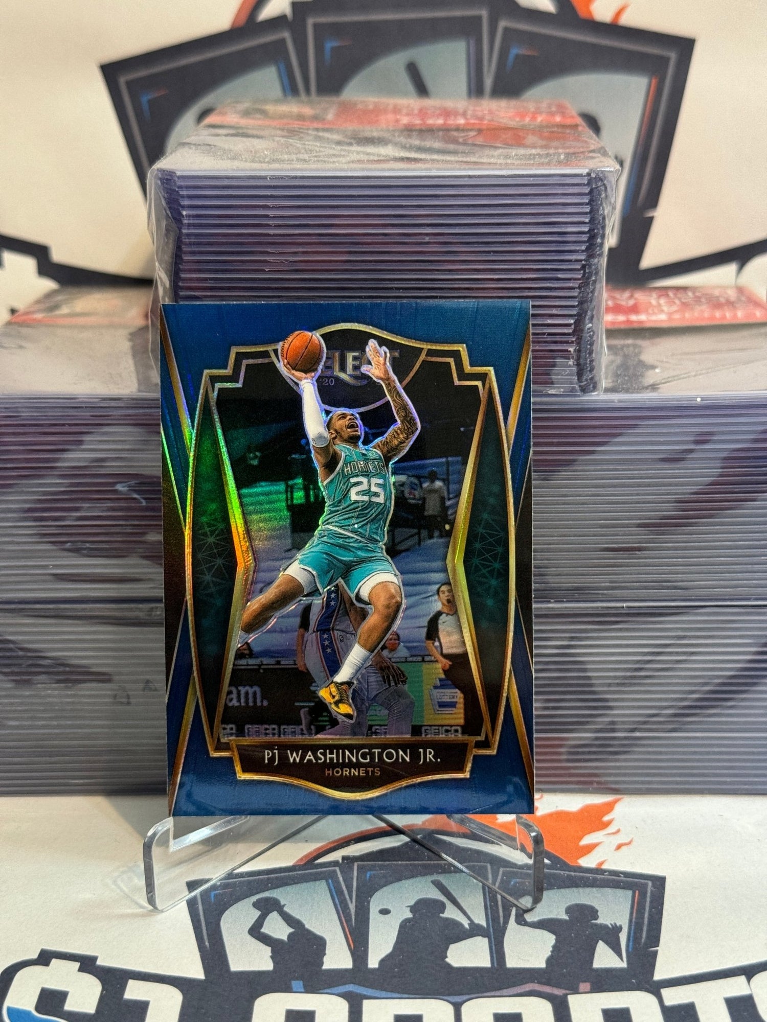 2020 Panini Select (Silver Prizm) PJ Washington Jr. #165