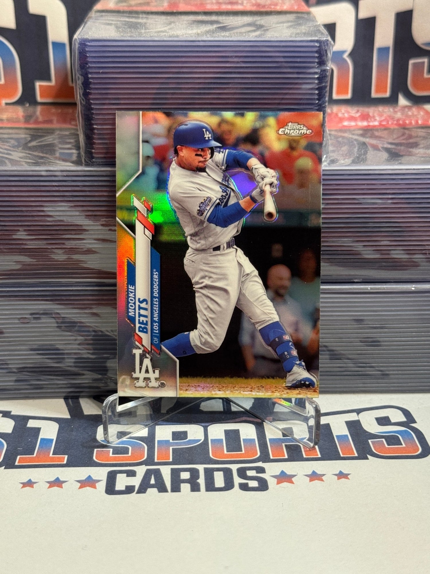 2020 Topps Chrome (Refractor) Mookie Betts #100