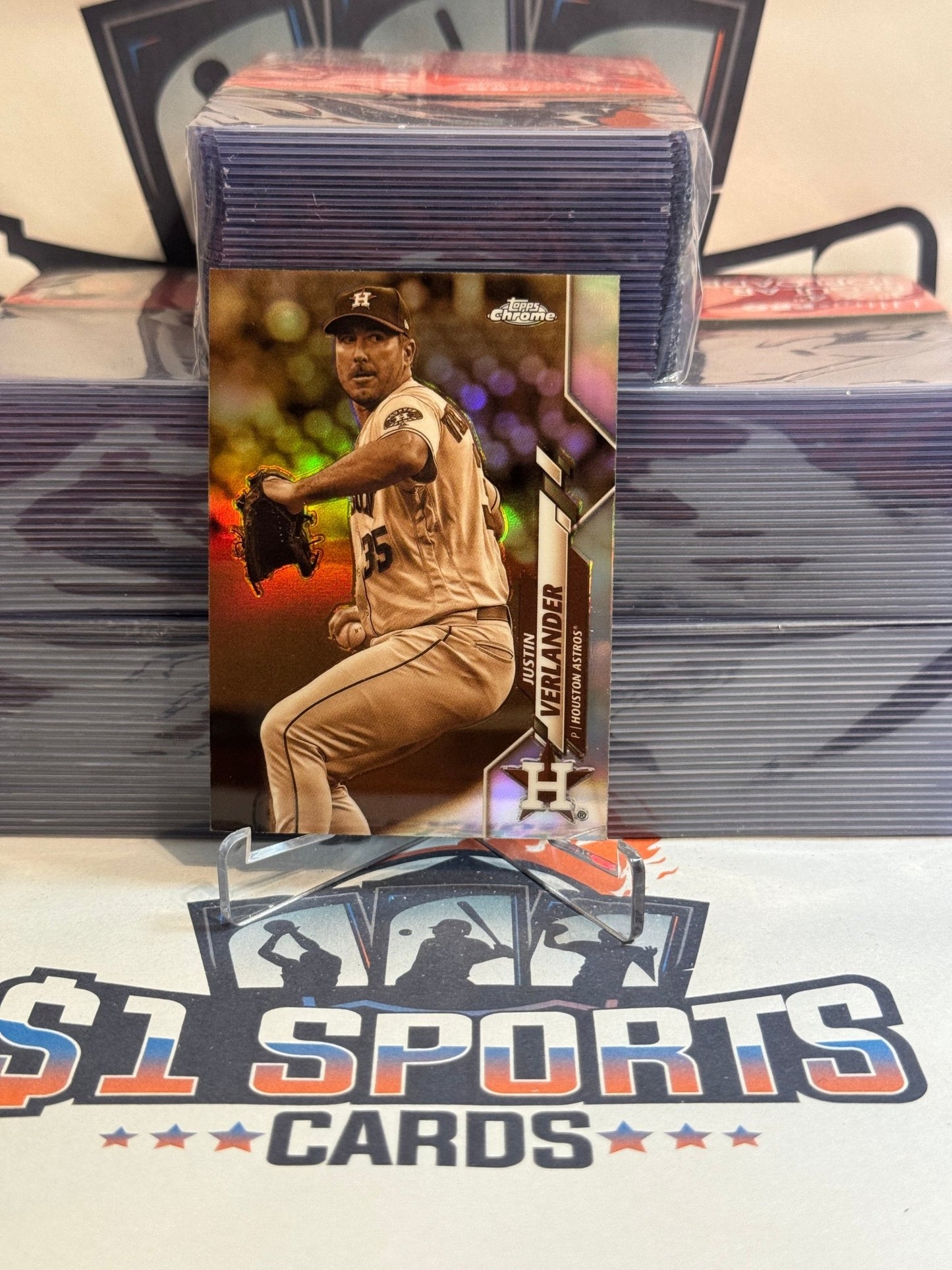 2020 Topps Chrome (Sepia Refractor) Justin Verlander #164