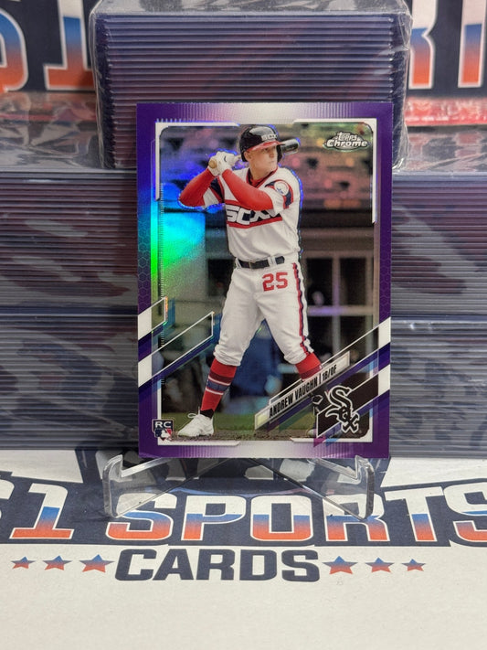 2020 Topps Chrome Update (Purple Refractor) Andrew Vaughn Rookie USC72