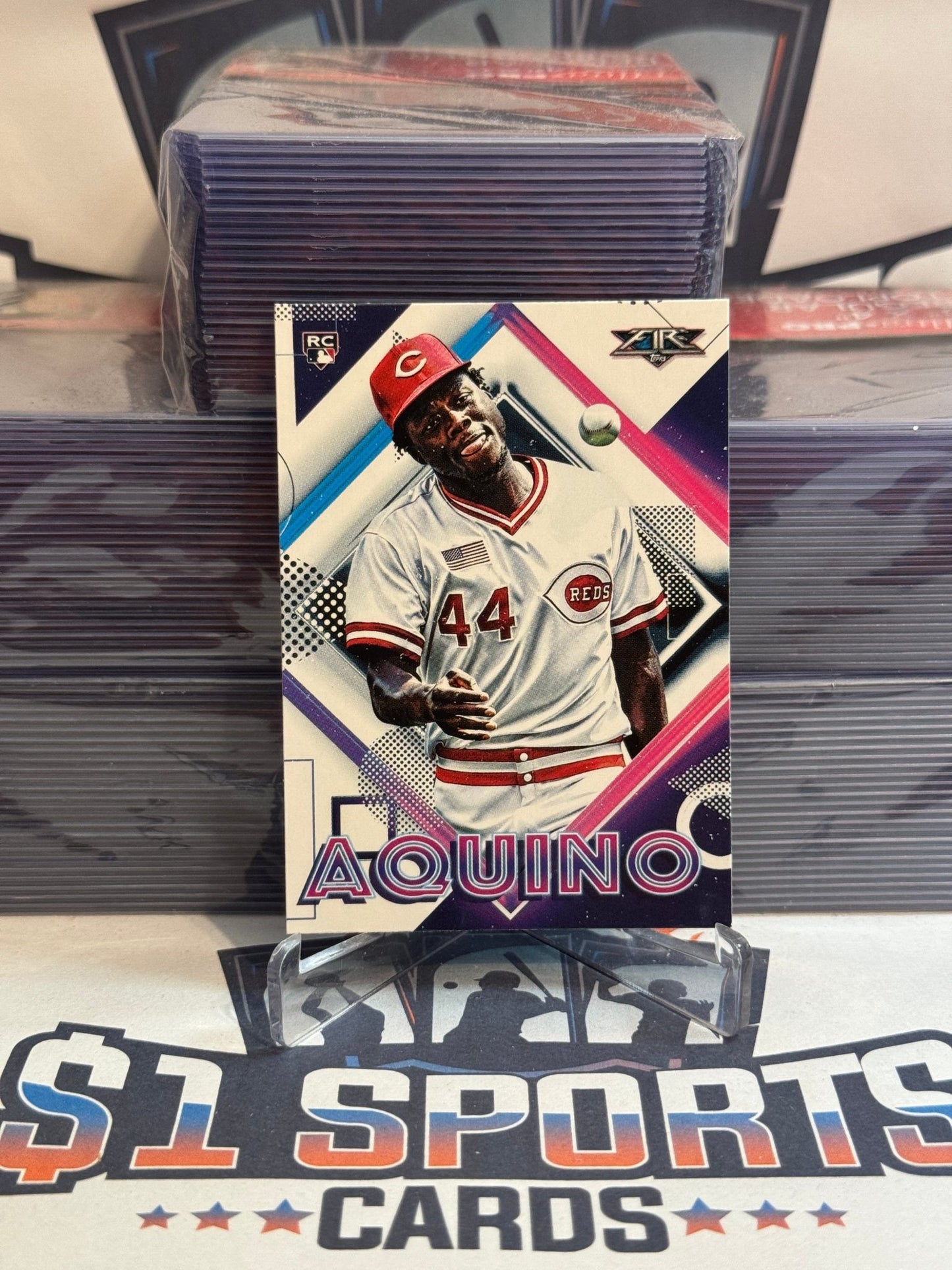 2020 Topps Fire Aristides Aquino Rookie #98