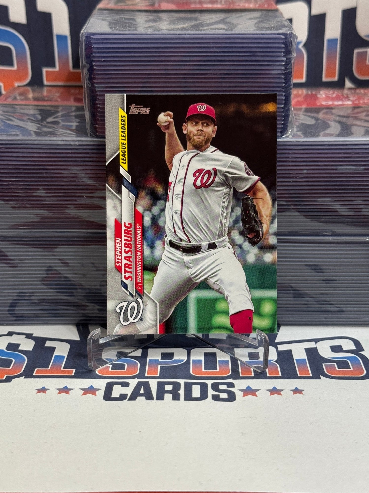 2020 Topps (League Leaders) Stephen Strasburg #181