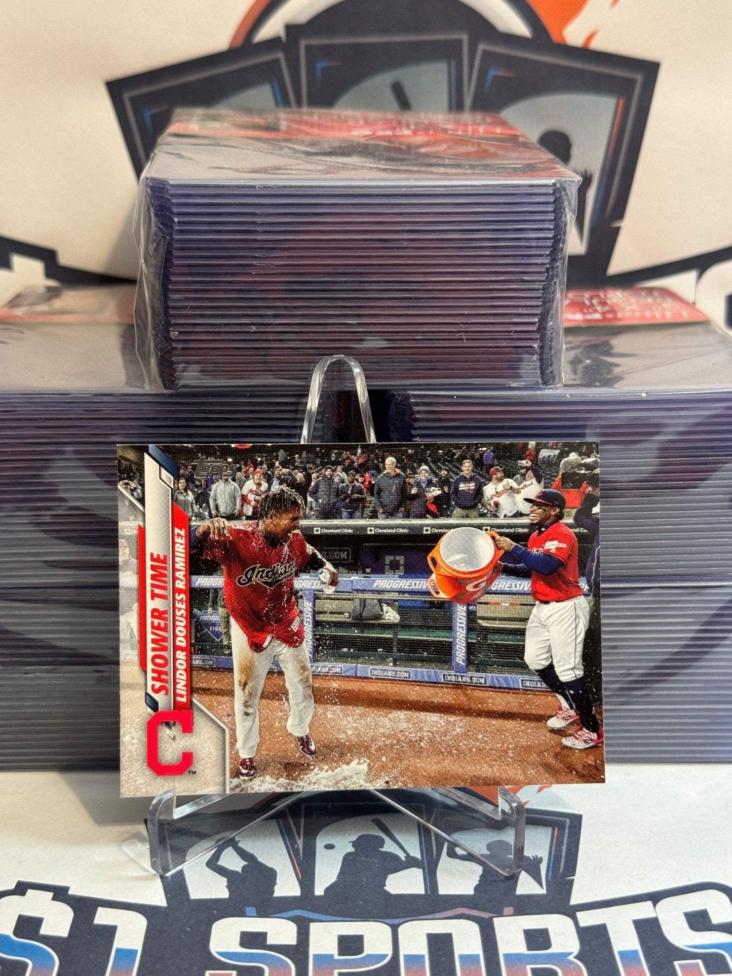 2020 Topps Update (Veteran Combos) Jose Ramirez & Francisco Lindor #U-256