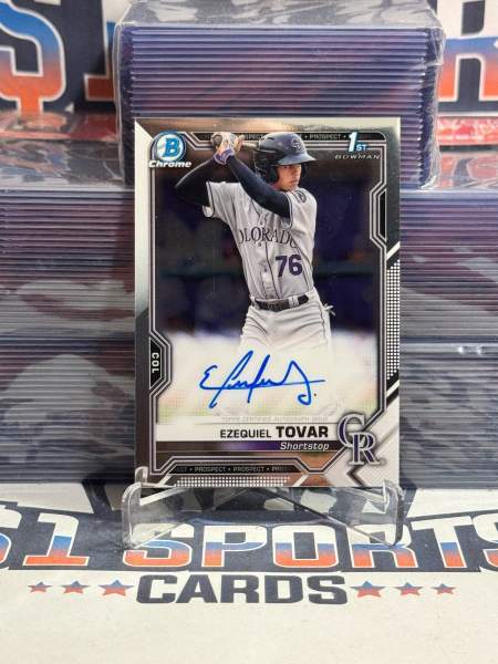 2021 Bowman Chrome (1st Bowman, Auto) Ezequiel Tovar CPA-ETO