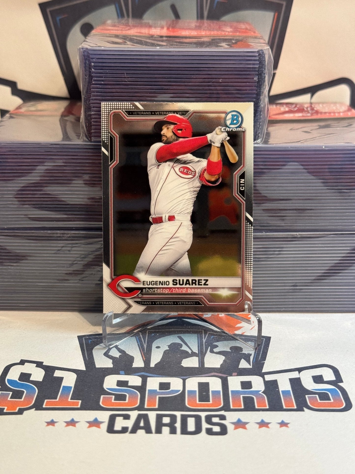 2021 Bowman Chrome Eugenio Suarez #36