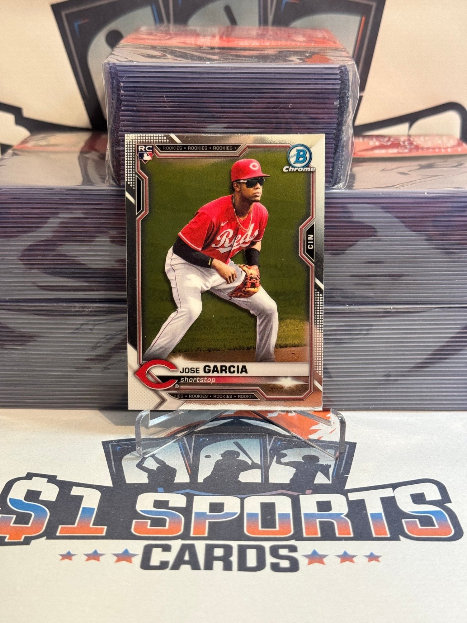 2021 Bowman Chrome Jose Garcia Rookie #14