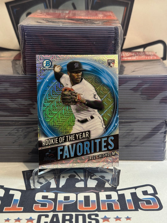 2021 Bowman Chrome (Mega Refractor, Rookie of the Year Favorites) Jazz Chisholm Jr. #RRY - JCH