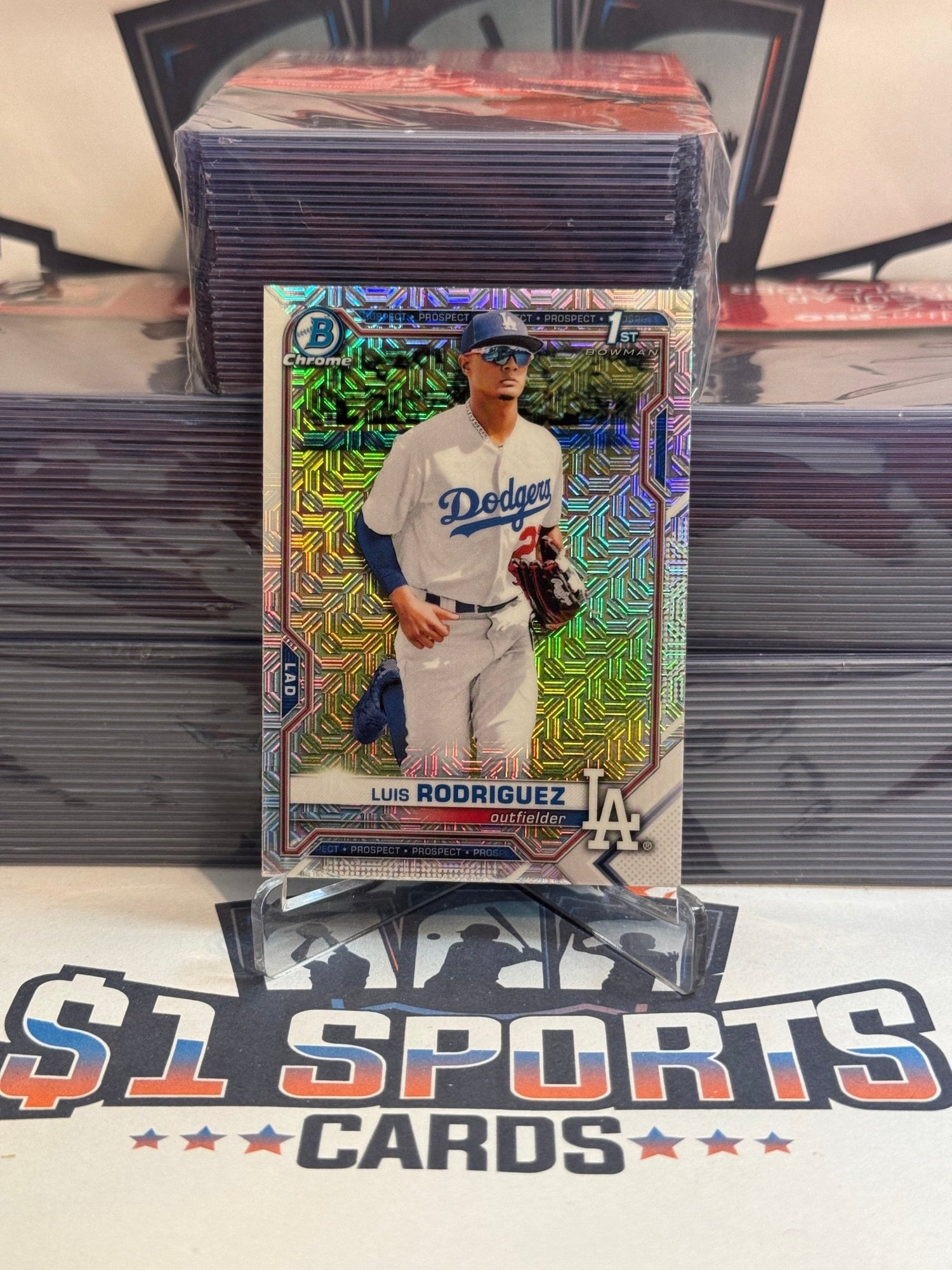 2021 Bowman Chrome Prospects (Mega Refractor, 1st Bowman) Luis Rodriguez #BCP - 196