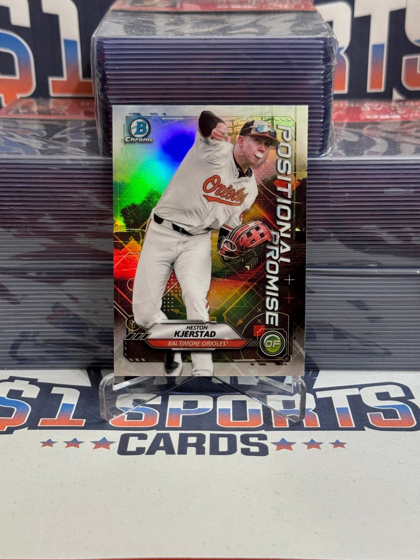 2021 Bowman Chrome (Refractor, Potential Promise) Heston Kjerstad #POS - HK