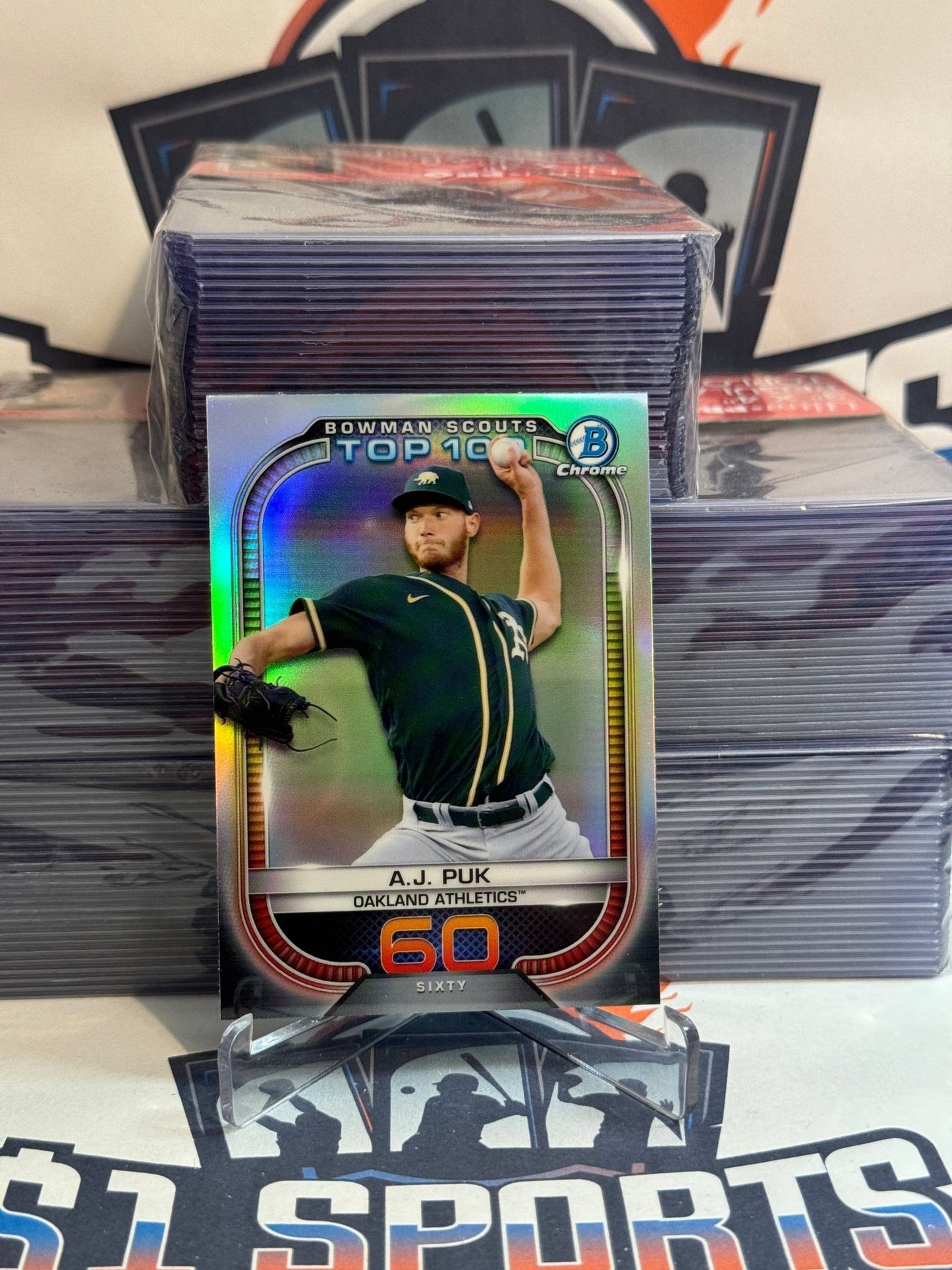 2021 Bowman Chrome (Top 100) A.J. Puk #BTP-60