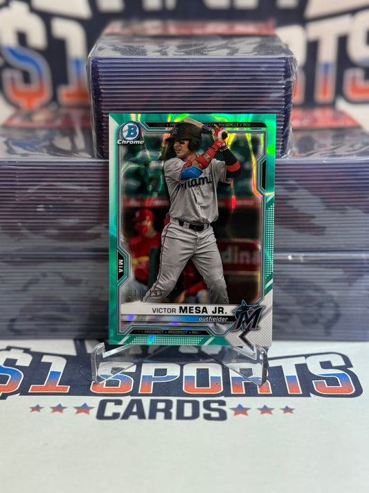 2021 Bowman Draft Chrome (Teal Wave Refractor 11/199) Victor Mesa Jr. #BDC - 122
