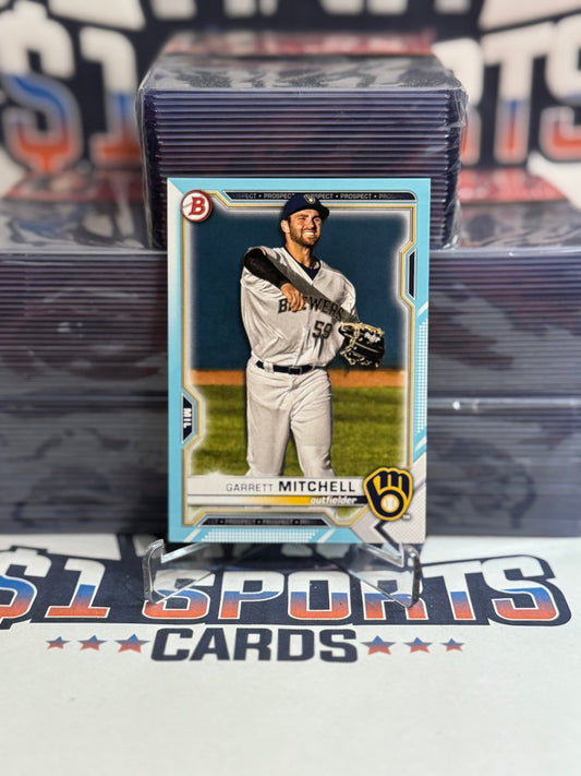 2021 Bowman Draft (Sky Blue 440/499) Garrett Mitchell #BD - 116