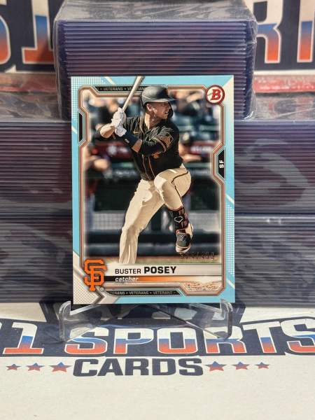 2021 Bowman (Sky Blue 324/499) Buster Posey 6