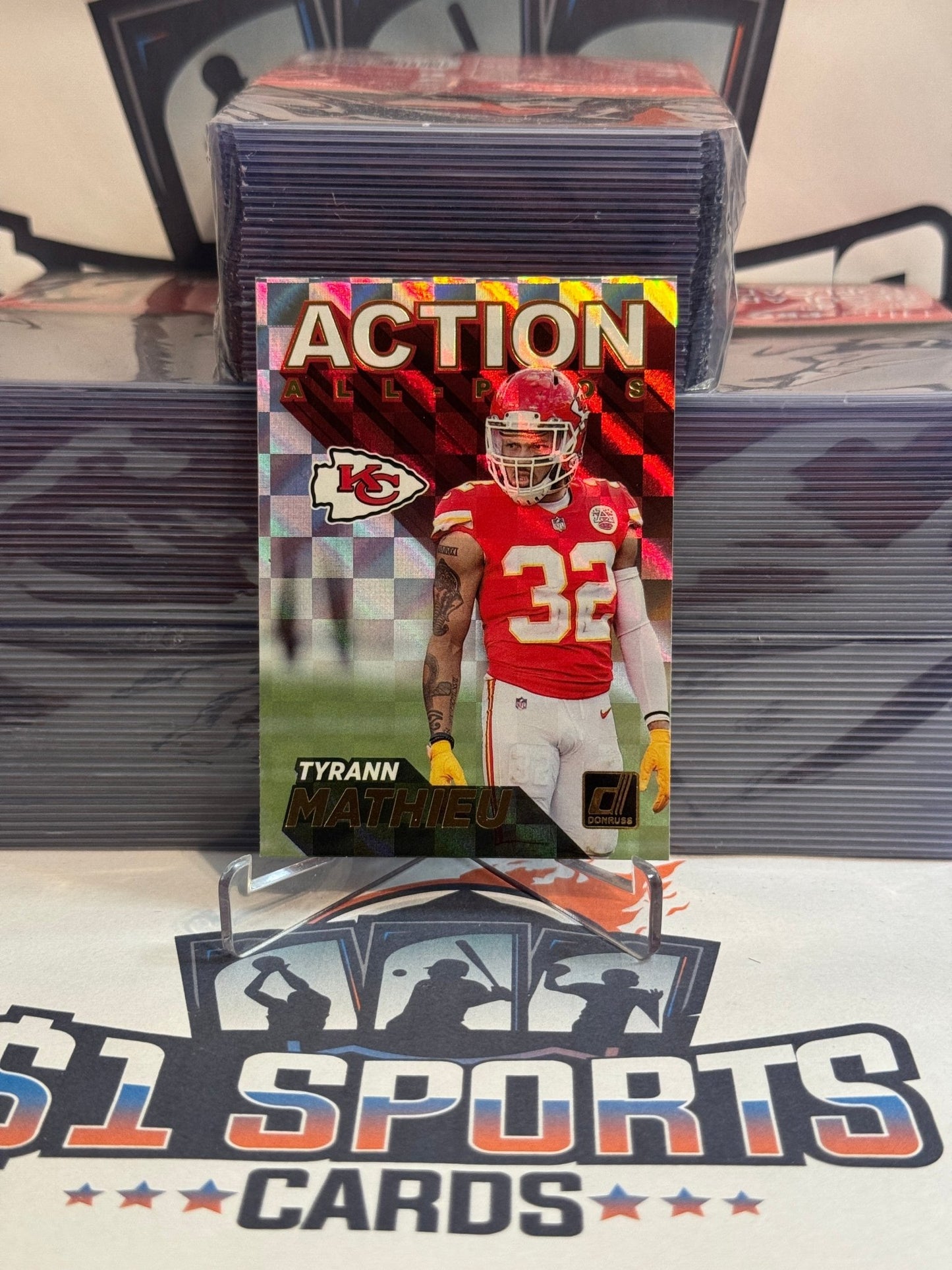 2021 Donruss (Action All - Pros) Tyrann Mathieu #AP - 16