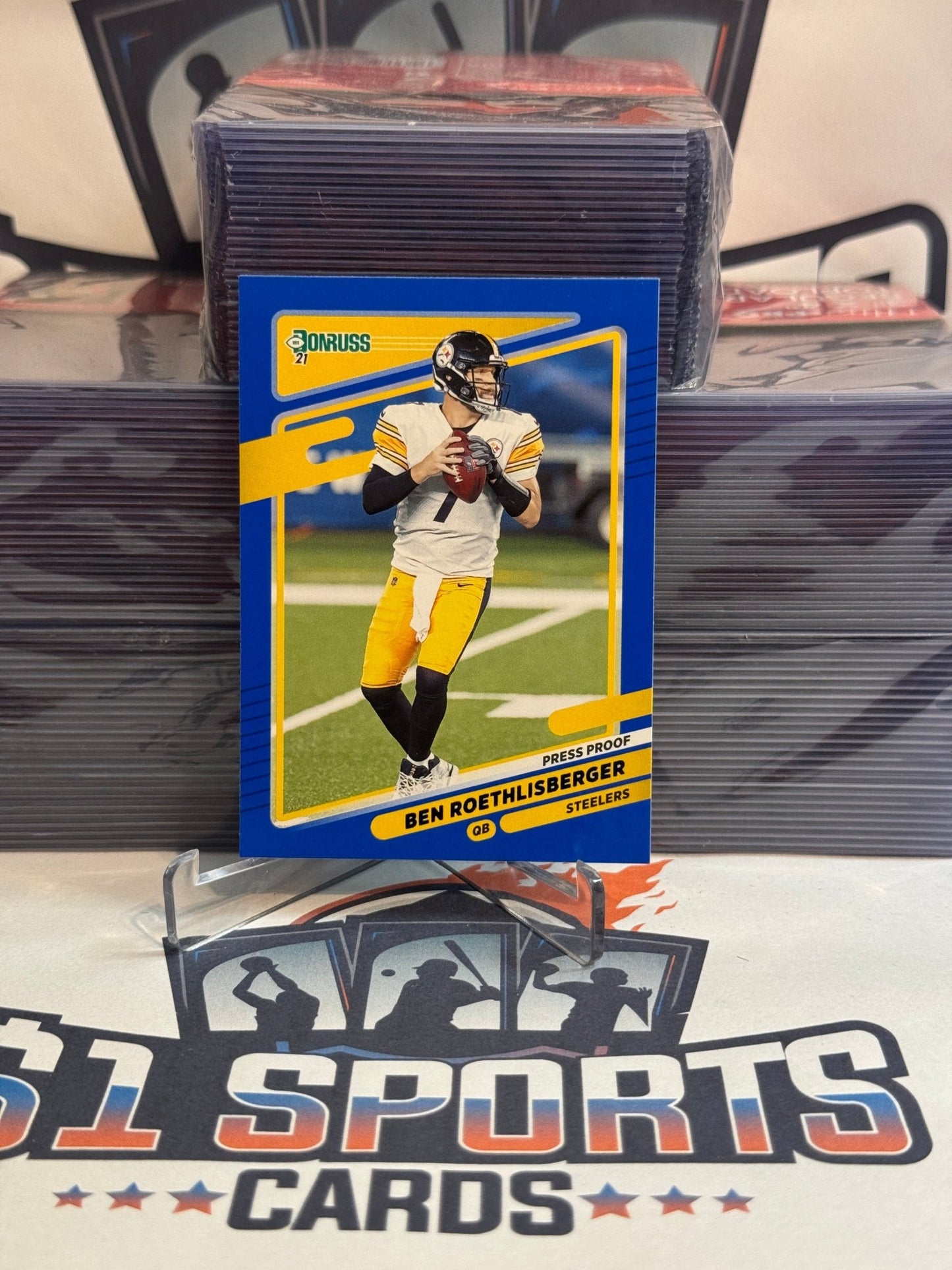 2021 Donruss (Blue Press Proof) Ben Roethlisberger #19