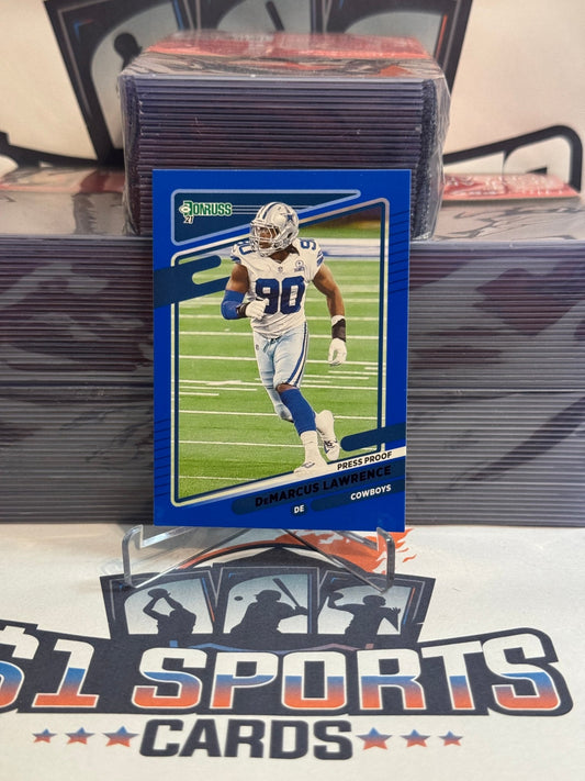 2021 Donruss (Blue Press Proof) DeMarcus Lawrence #193
