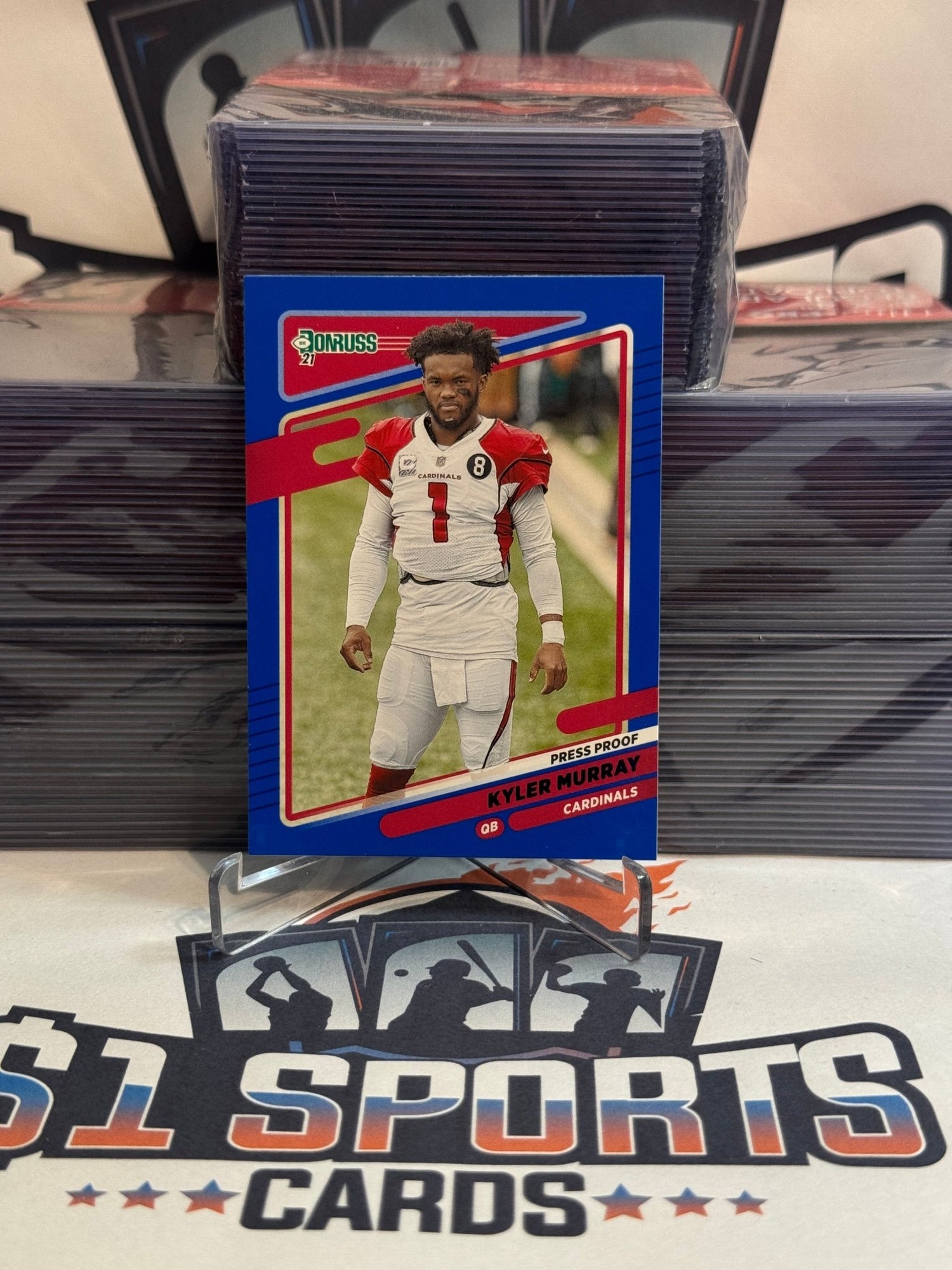 2021 Donruss (Blue Press Proof, Helmetless Variation) Kyler Murray #245