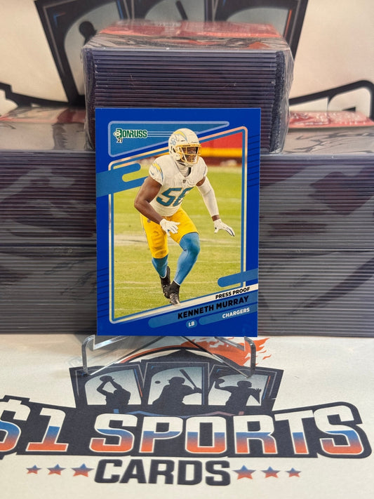 2021 Donruss (Blue Press Proof) Kenneth Murray #77