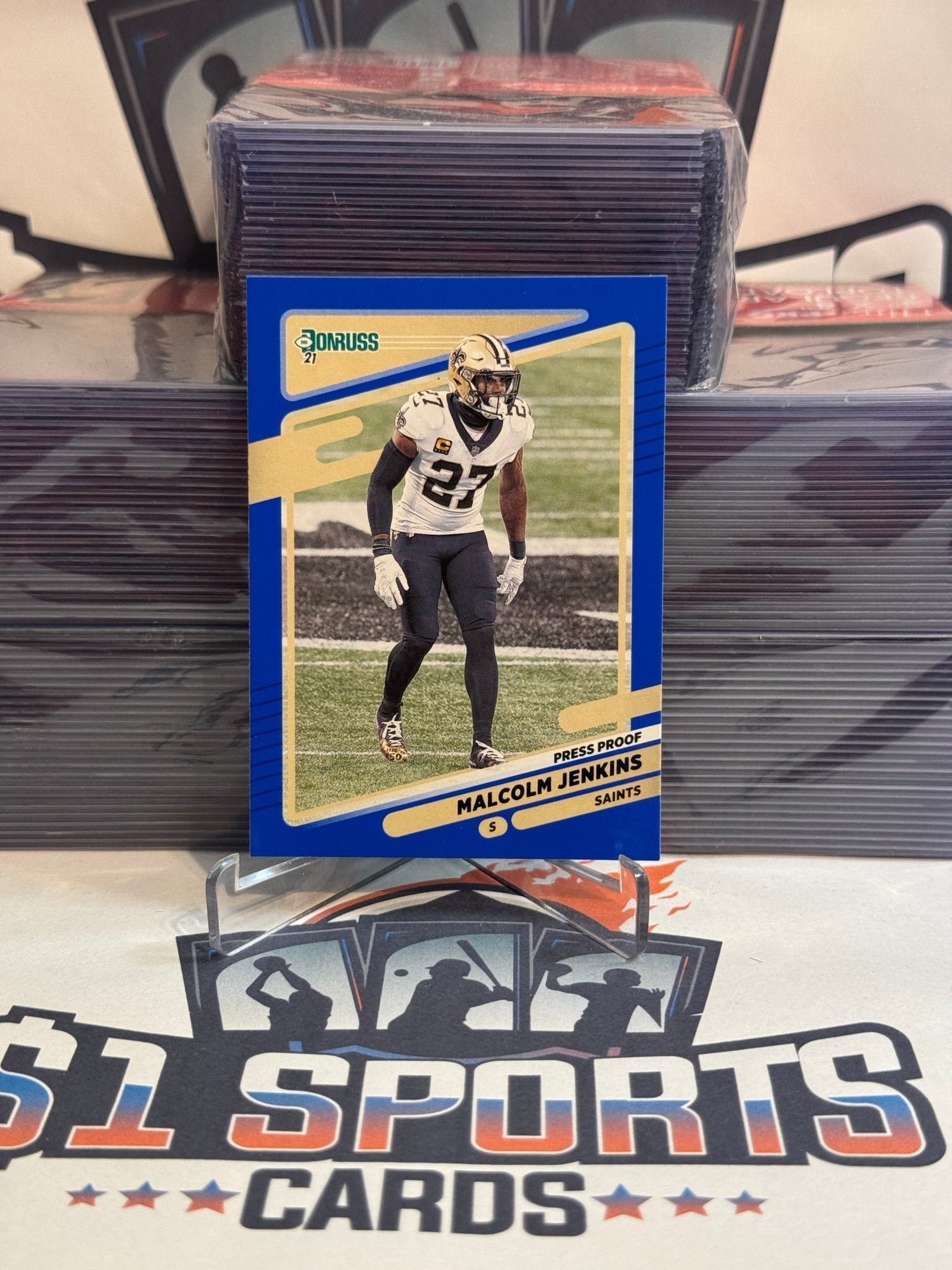 2021 Donruss (Blue Press Proof) Malcom Jenkins #98