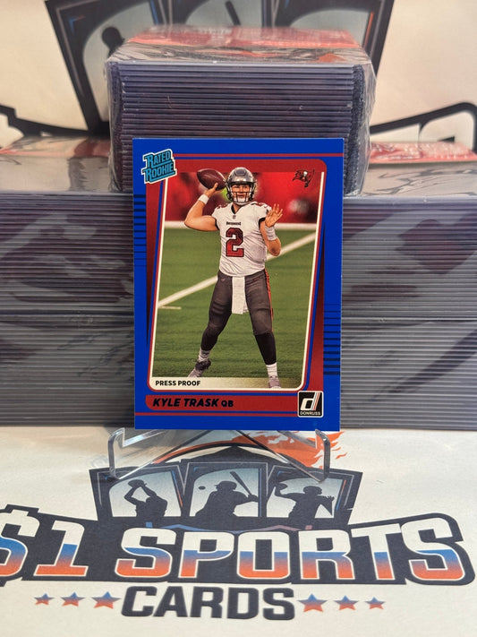 2021 Donruss (Blue Press Proof, Rated Rookie) Kyle Trask #257