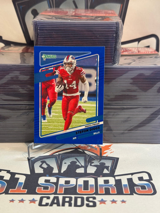 2021 Donruss (Blue Press Proof) Stefon Diggs #226