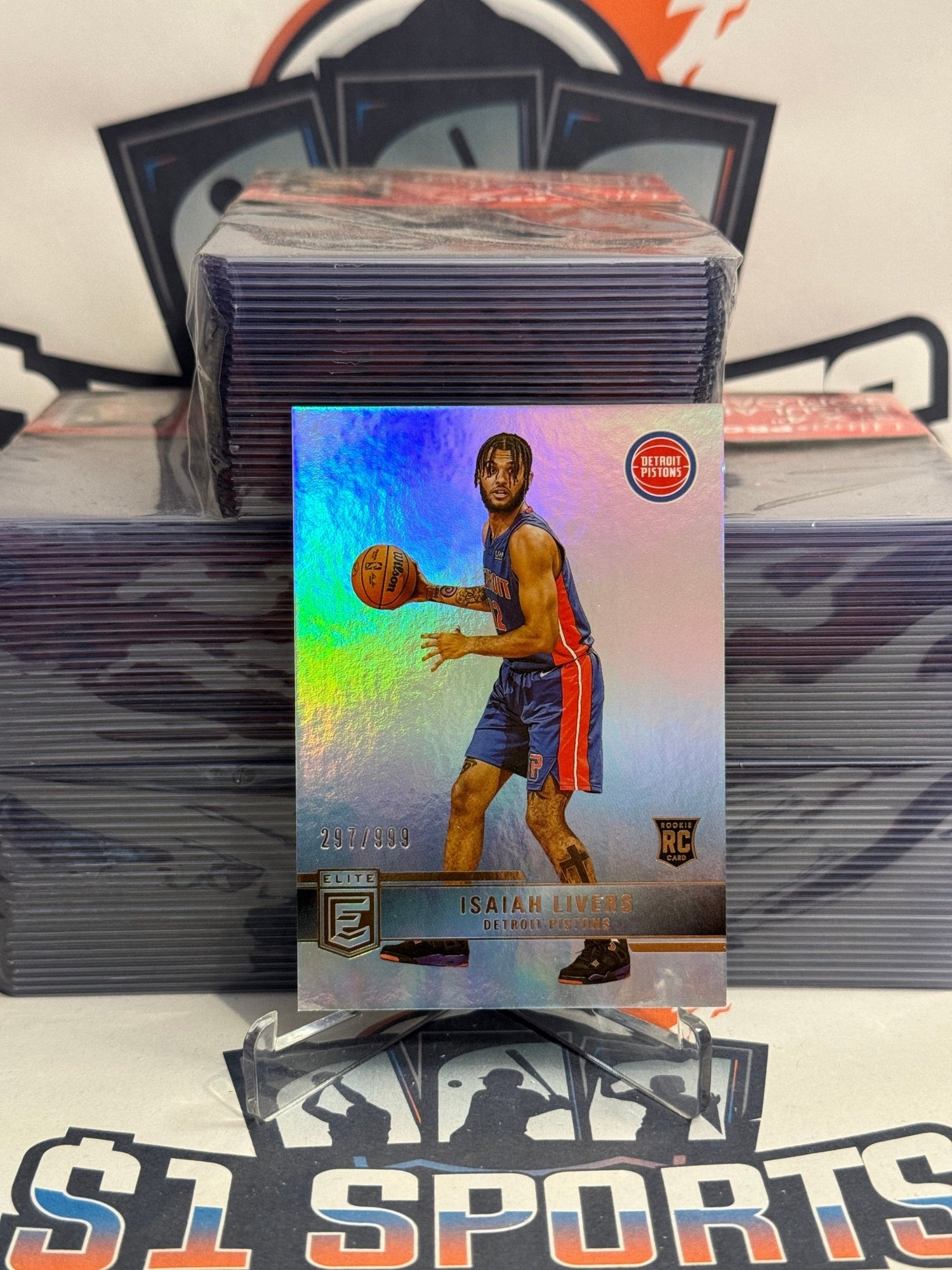 2021 Donruss Elite (Foil 297/999) Isiah Livers Rookie #217