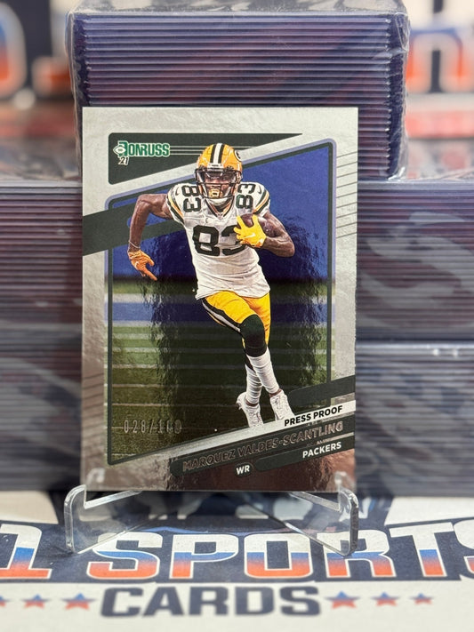 2021 Donruss (Foil 26/100) Marquez Valdes - Scantling 160