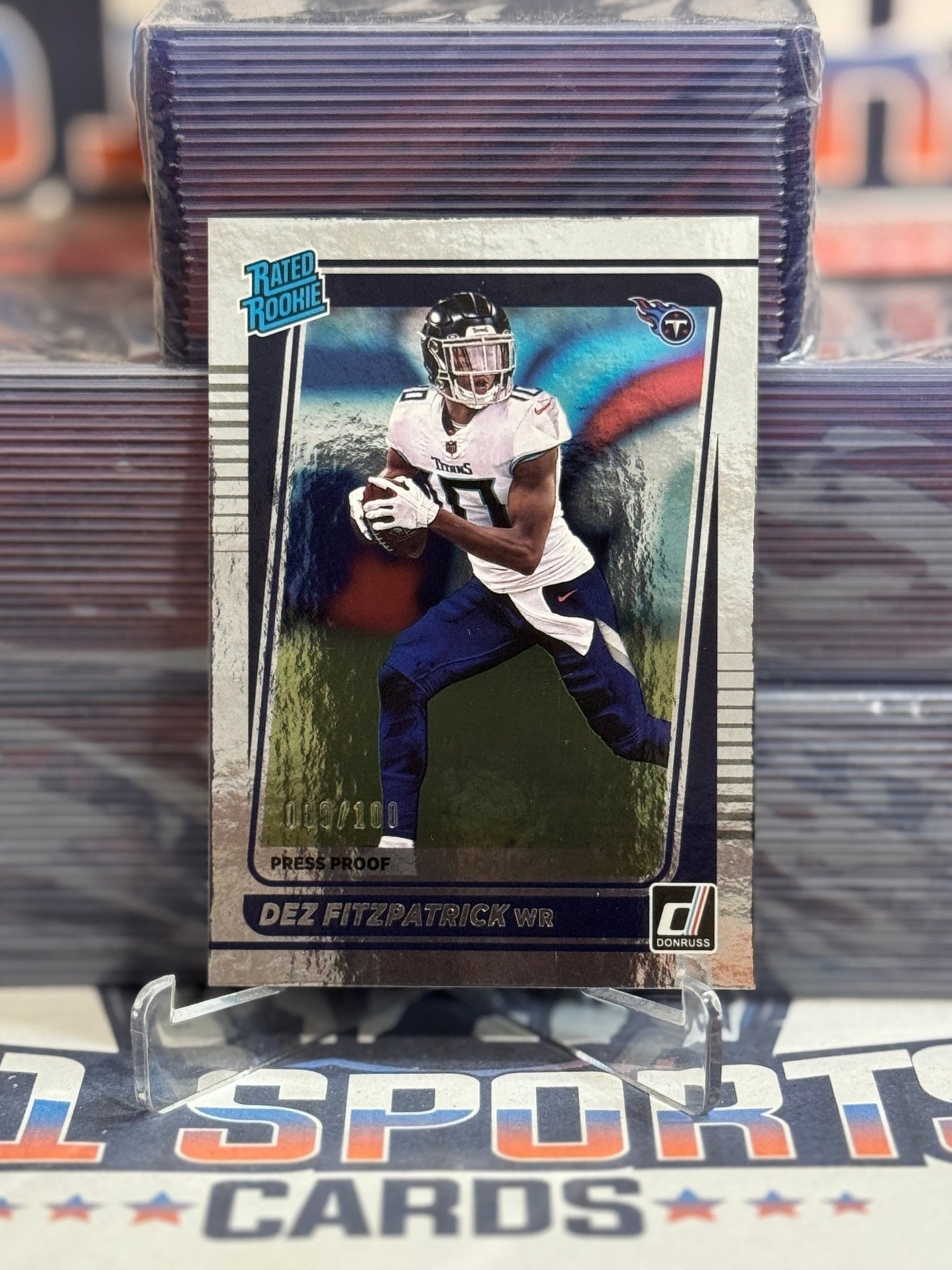 2021 Donruss (Foil, Rated Rookie 93/100) Dez Fitzpatrick 283