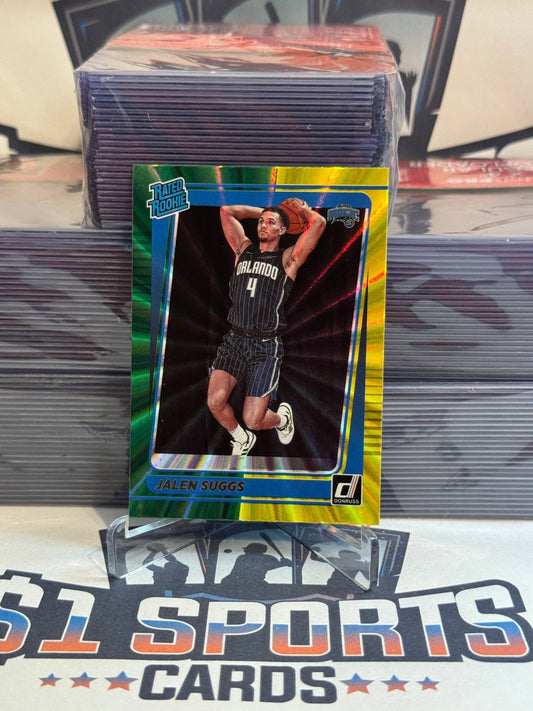 2021 Donruss (Green Yellow Laser. Rated Rookie) Jalen Suggs #229