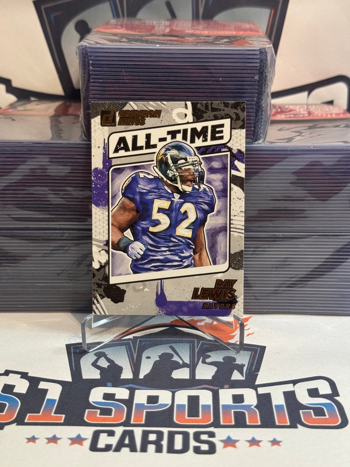 2021 Donruss (Gridiron Kings) Ray Lewis #AT - 6