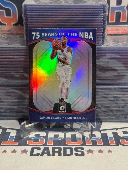 2021 Donruss Optic (75 Years of the NBA) Damian Lillard 27