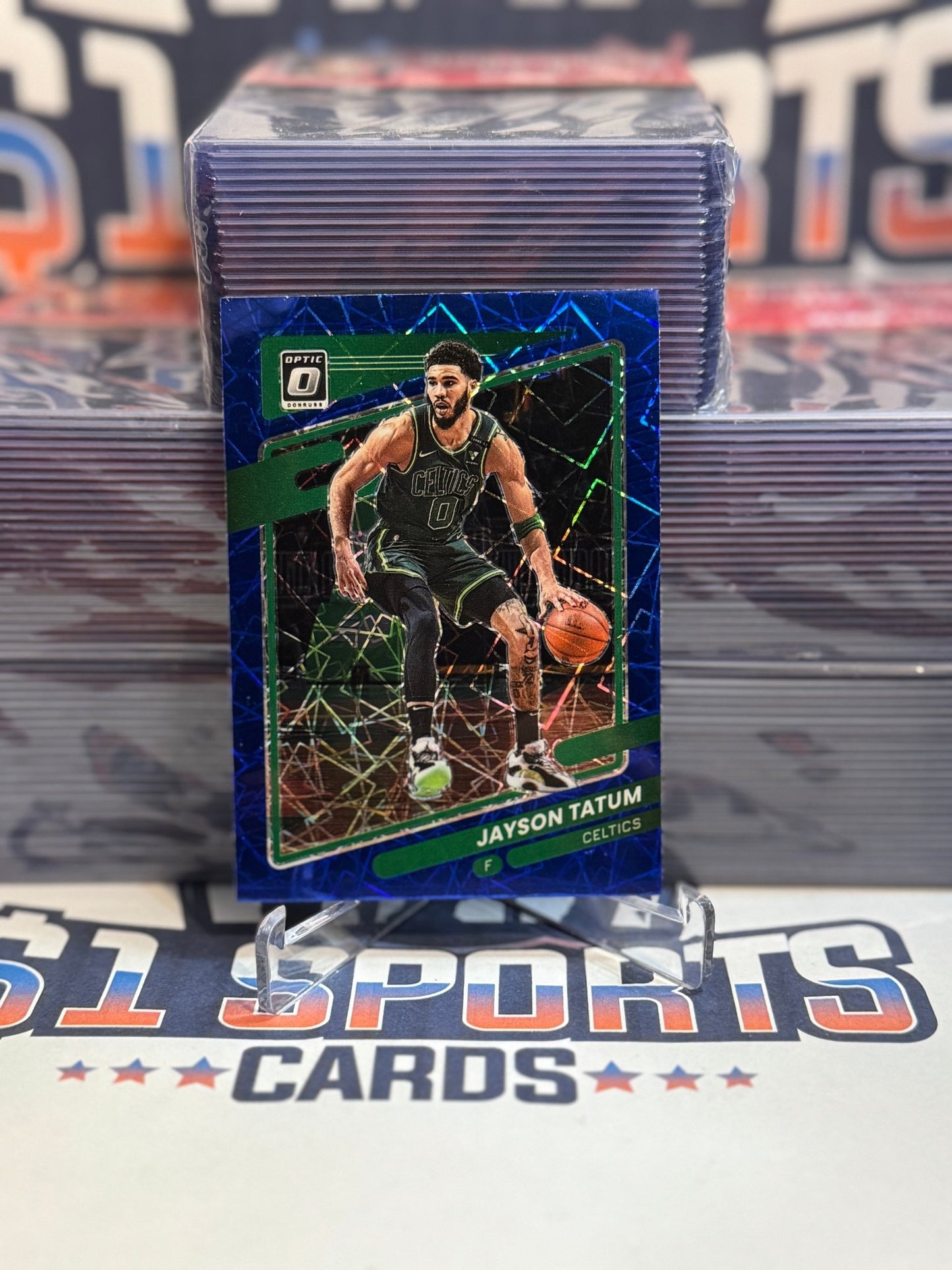 2021 Donruss Optic (Blue Velocity Prizm) Jayson Tatum #25