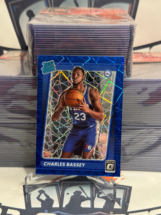 2021 Donruss Optic (Blue Velocity Prizm, Rated Rookie) Charles Bassey #163