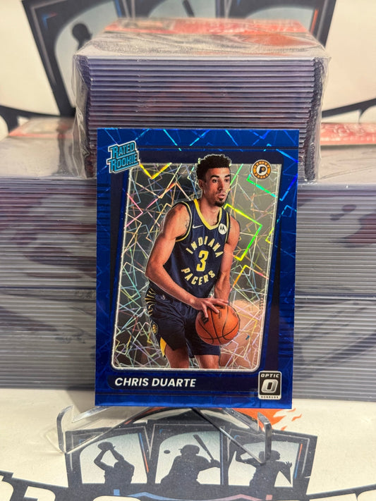 2021 Donruss Optic (Blue Velocity Prizm, Rated Rookie) Chris Duarte #173