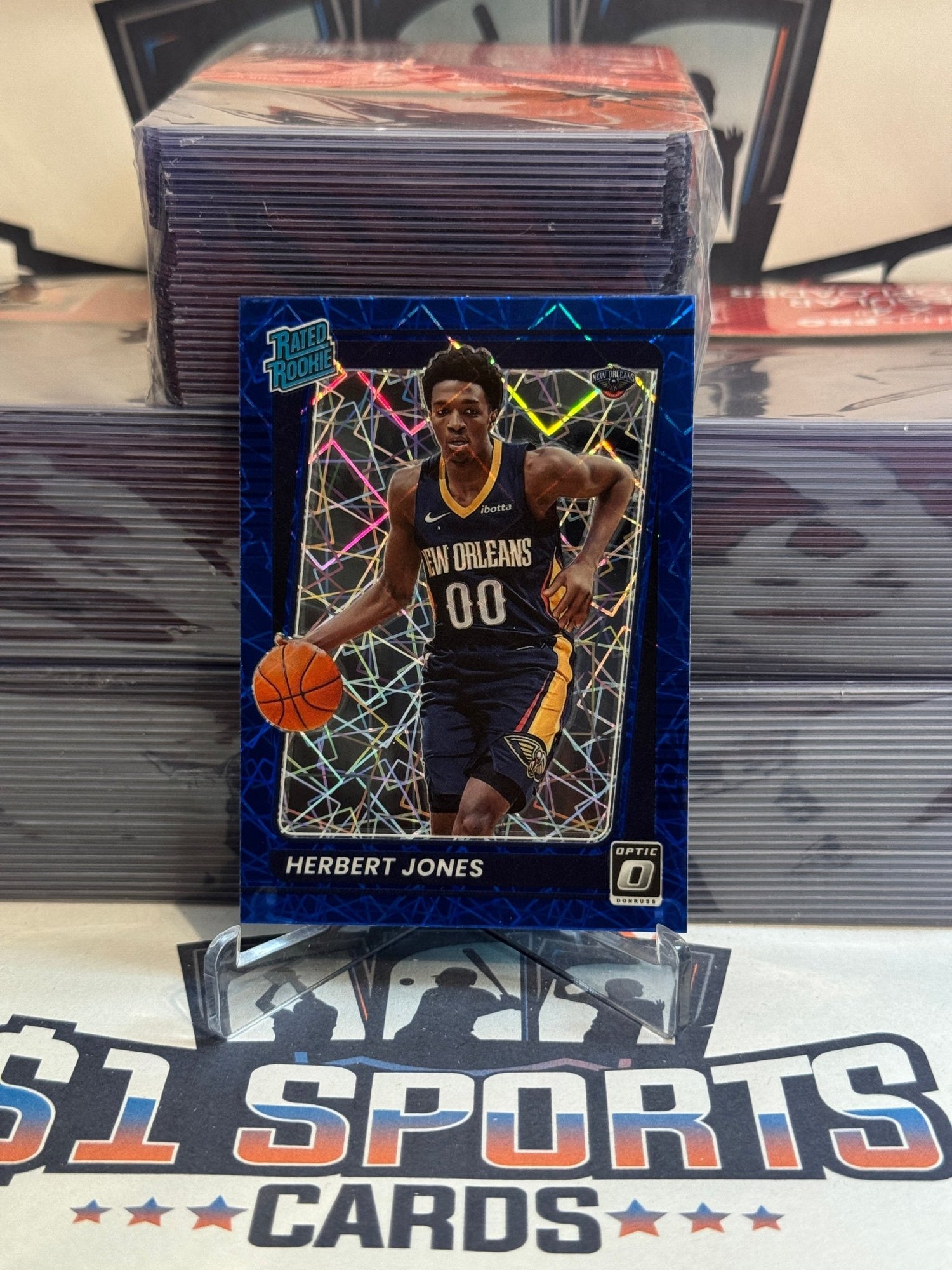 2021 Donruss Optic (Blue Velocity Prizm, Rated Rookie) Herbert Jones #157