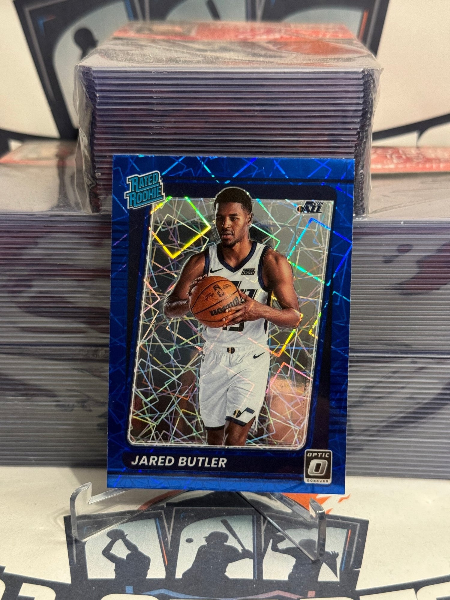 2021 Donruss Optic (Blue Velocity Prizm, Rated Rookie) Jared Butler #199