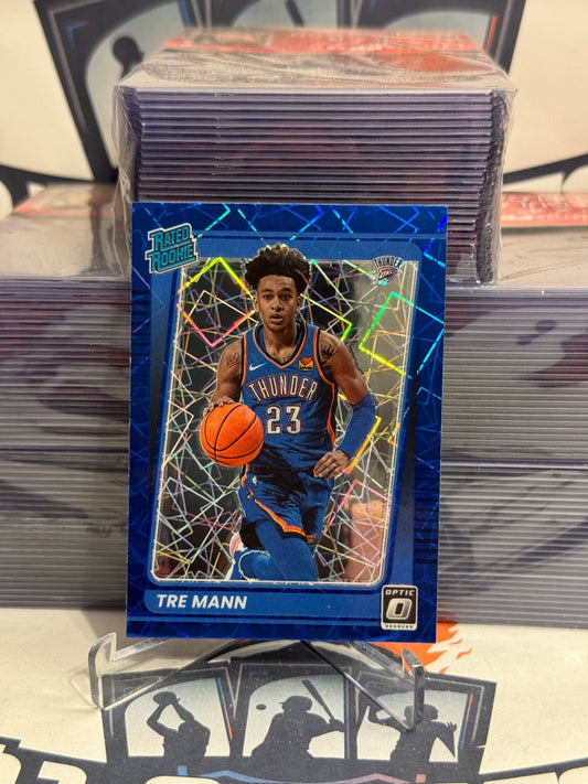 2021 Donruss Optic (Blue Velocity Prizm, Rated Rookie) Tre Mann #168