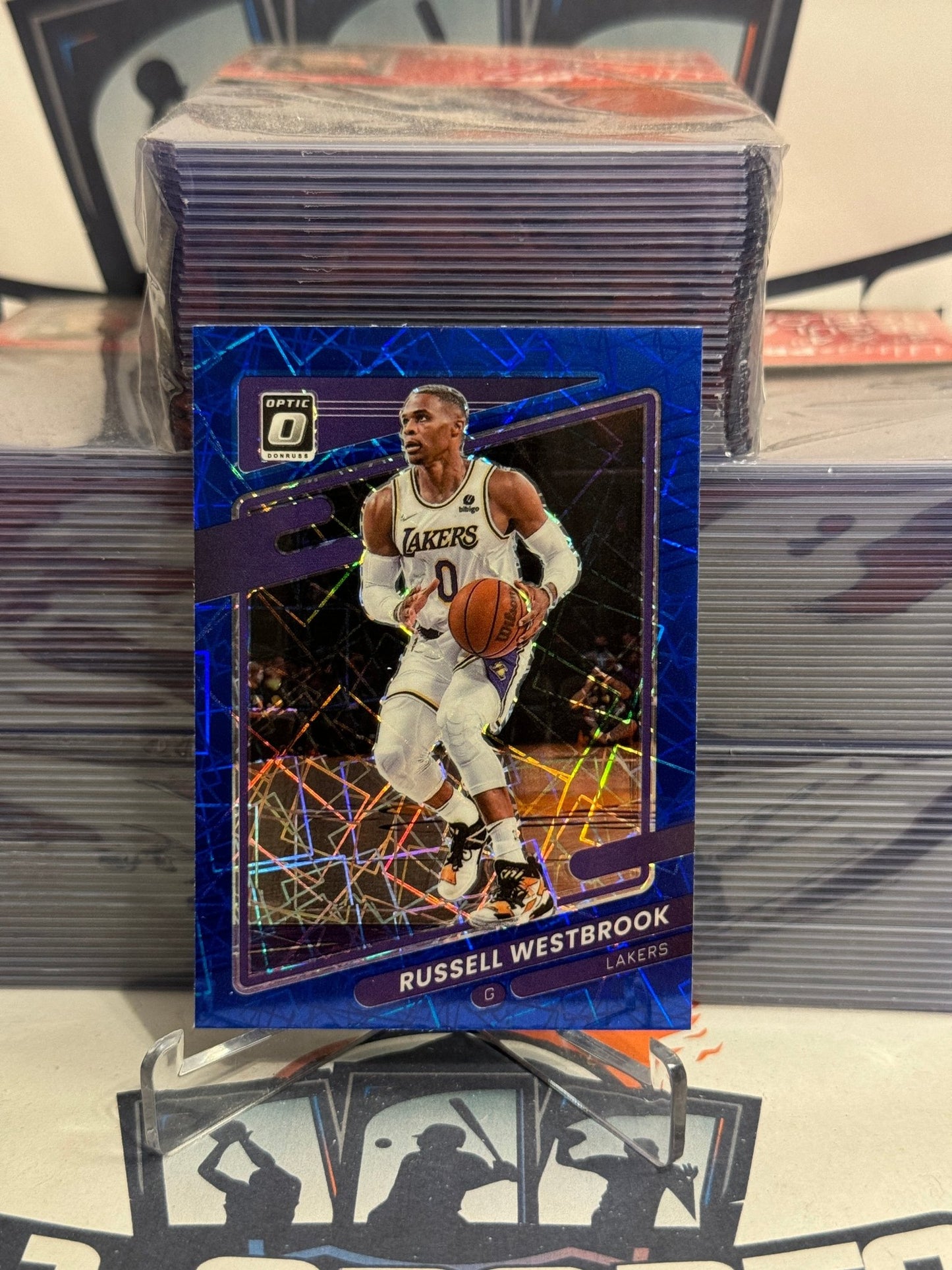 2021 Donruss Optic (Blue Velocity Prizm) Russell Westbrook #76