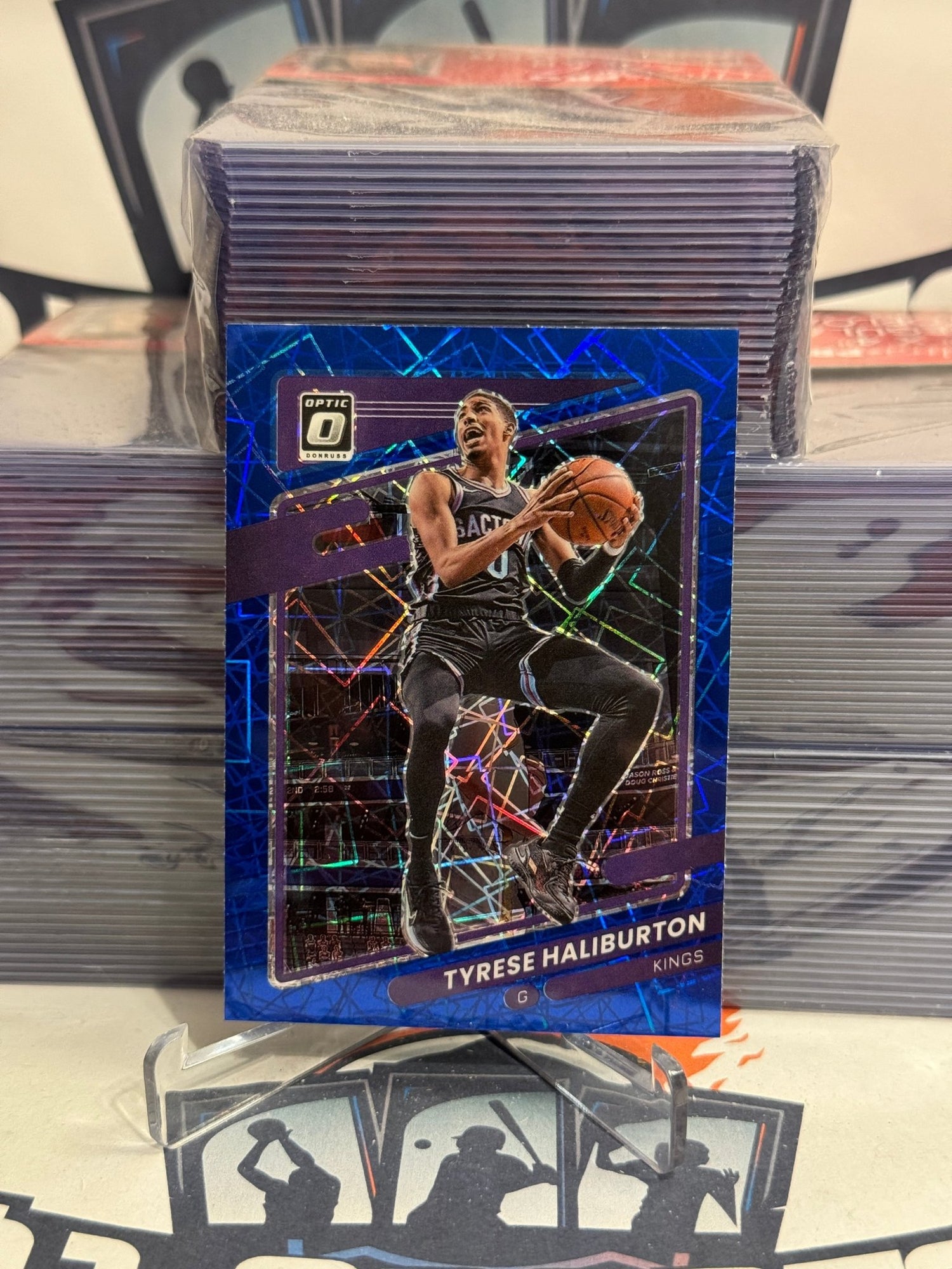 2021 Donruss Optic (Blue Velocity Prizm) Tyrese Haliburton #38