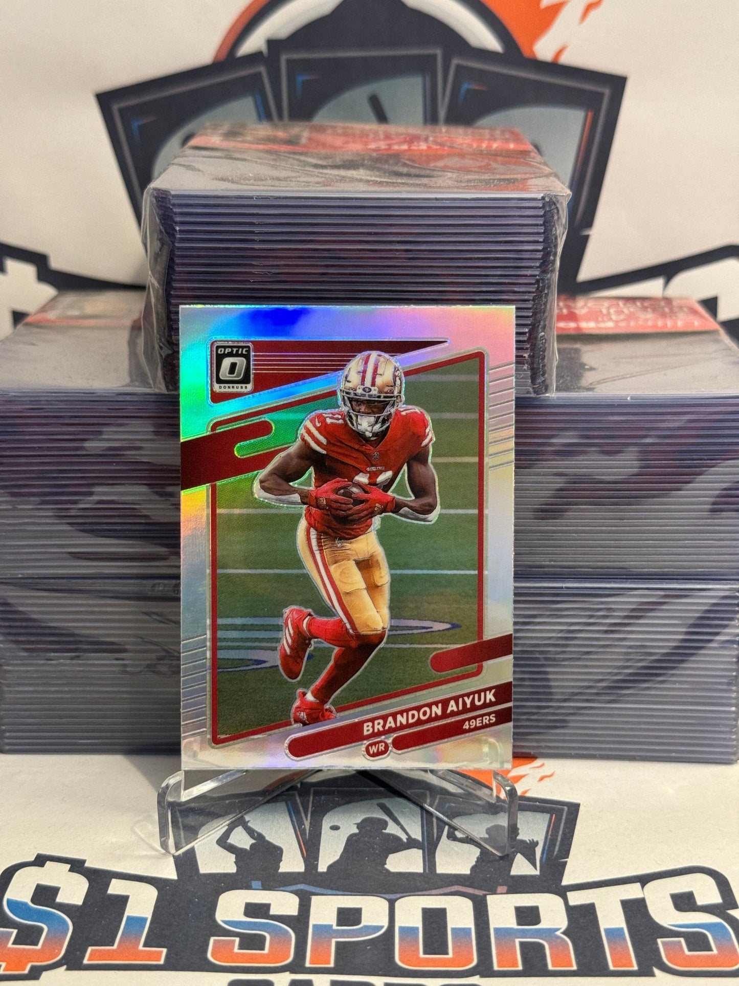 2021 Donruss Optic (Holo Prizm) Brandon Aiyuk #189