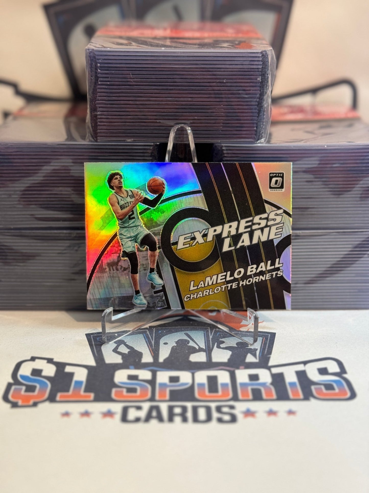 2021 Donruss Optic (Holo Prizm, Express Lane) LaMelo Ball #16