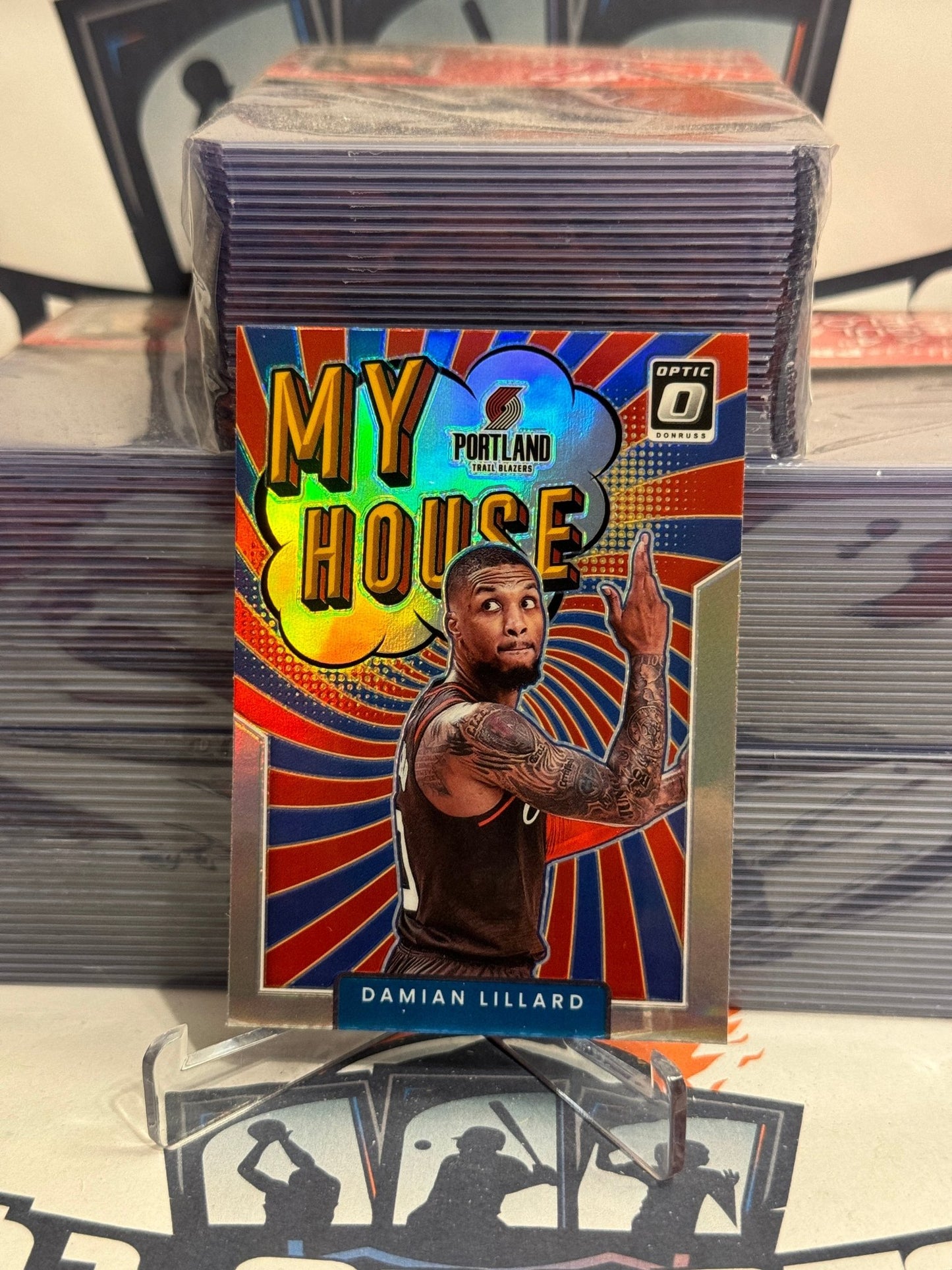 2021 Donruss Optic (Holo Prizm, My House) Damian Lillard #15