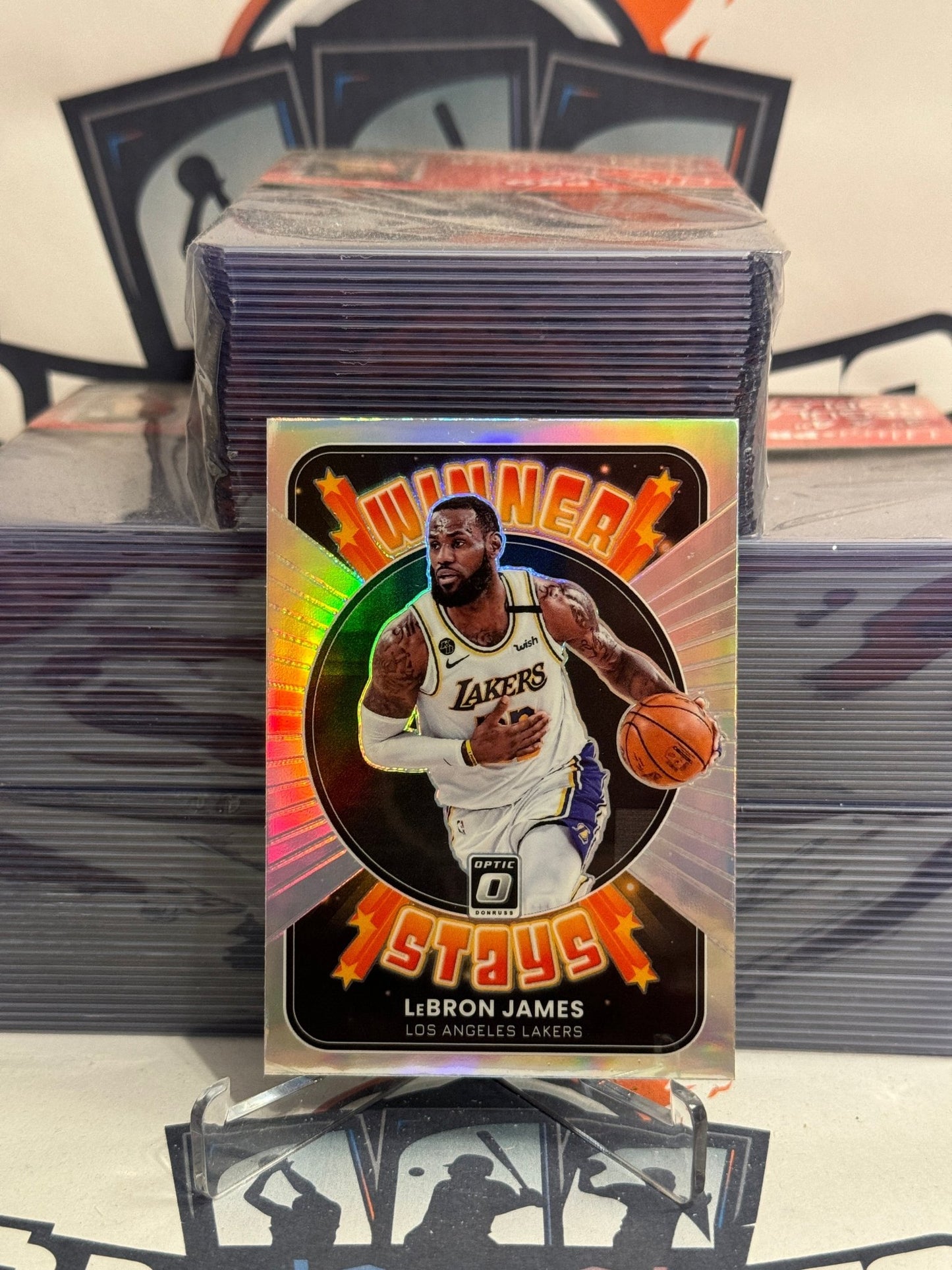 2021 Donruss Optic (Holo Prizm, Winner Stays) LeBron James #3