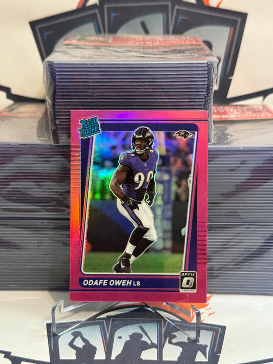 2021 Donruss Optic (Pink Prizm, Rated Rookie) Odafe Oweh #258