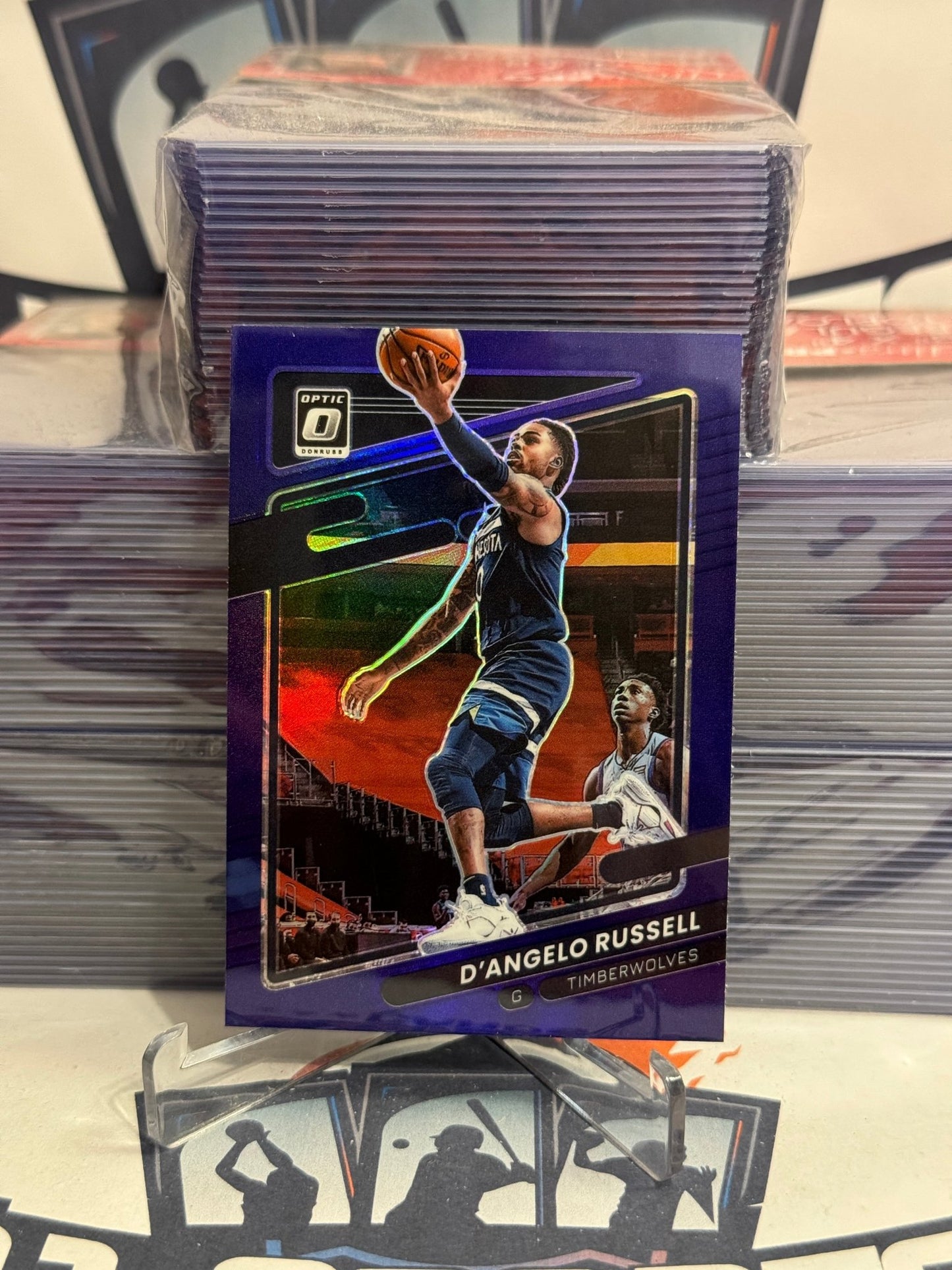 2021 Donruss Optic (Purple Prizm) D'angelo Russell #56